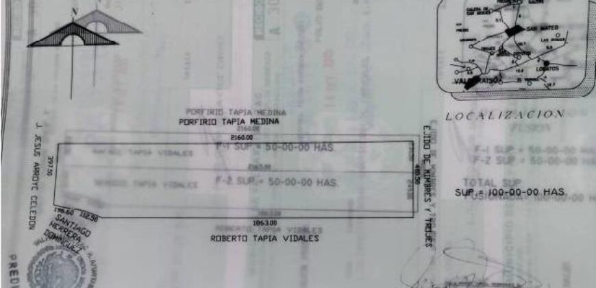 Rancho en Venta en Valparaíso, Zacatecas