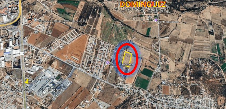 Terreno en Venta en Guadalupe, en La Zacatecana