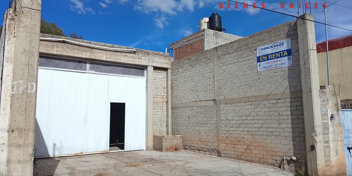 Bodega en Renta en Guadalupe, Zac. En Colonia Centro