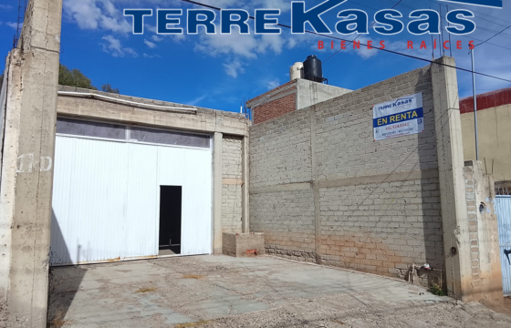 Bodega en Renta en Guadalupe, Zac. En Colonia Centro