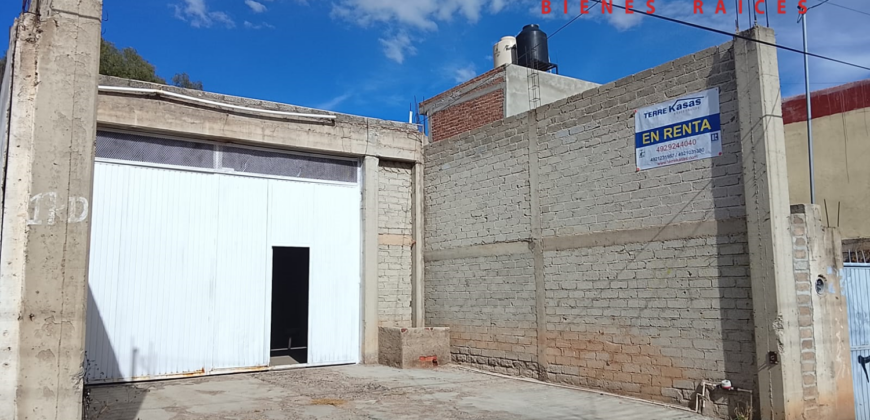 Bodega en Renta en Guadalupe, Zac. En Colonia Centro