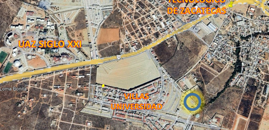 Terrenos en Venta en Zacatecas, en Colonia Villas Universidad