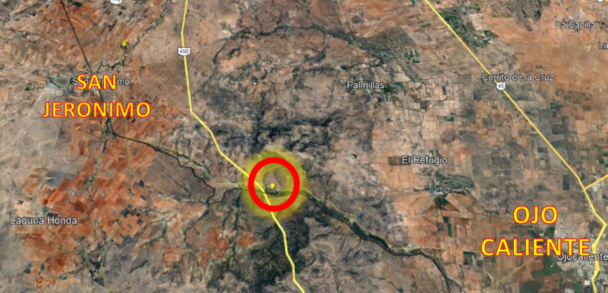 Tereno Campestre en Venta en Zacatecas, Cerca de Estación Palmira