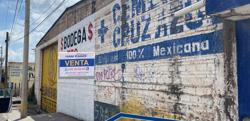 Bodega Comercial en Venta en Guadalupe, Zac. En Colonia Ojo de Agua de la Palma
