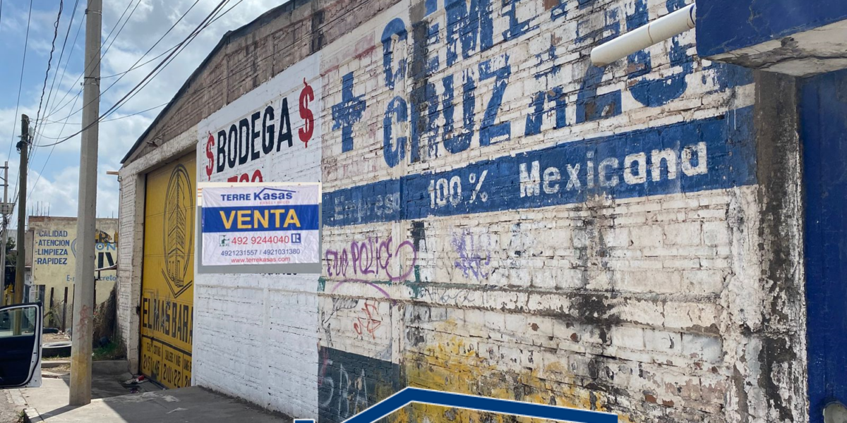Bodega Comercial en Venta en Guadalupe, Zac. En Colonia Ojo de Agua de la Palma