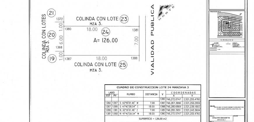 Dos Terrenos en Venta en Zacatecas, En Privada San Martin