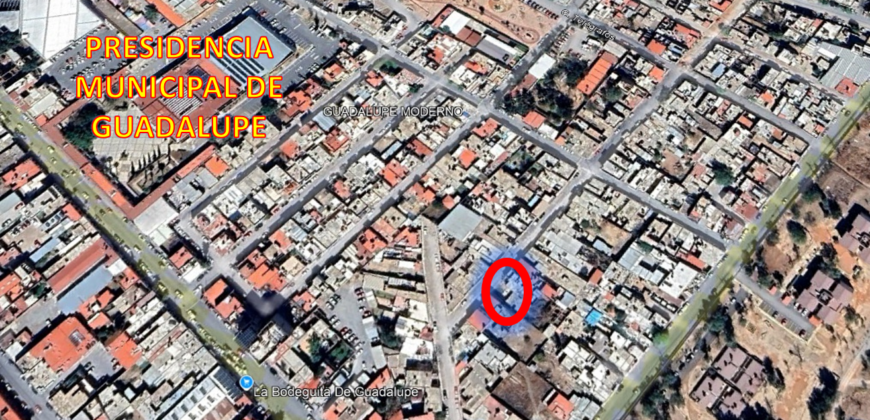 Terreno con Construcción en Venta en Guadalupe, Zac. En Colonia Ejidal